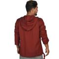 Creative Touch Maroon Plain Cotton Kurta Shirt With Hoodie For Men Mkr5001. 