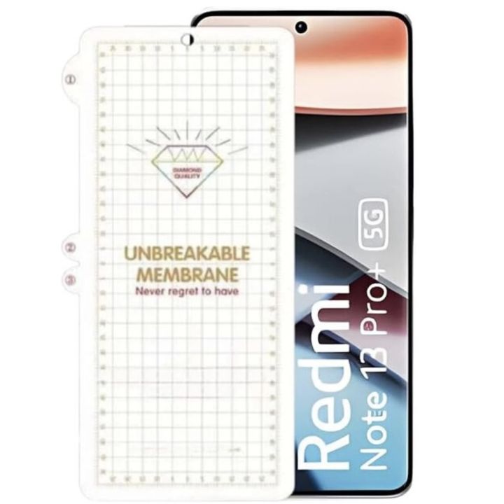Membrane Film for Redmi Note 13 Pro Plus + - 0.15 mm Unbreakable Screen Protector (Not Glass