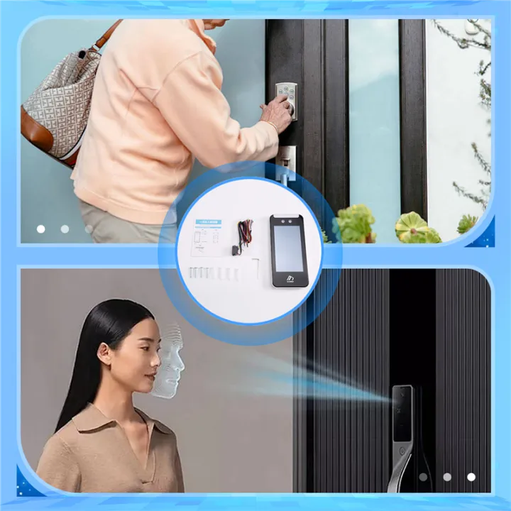Face Recognition Access Control Time Attendance Machine 5 Inch Touch ...