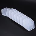 24 Pack Hexagon Silicone Coaster Molds Silicone Resin Mold, Epoxy Molds for Casting with Resin, Concrete, Cement. 