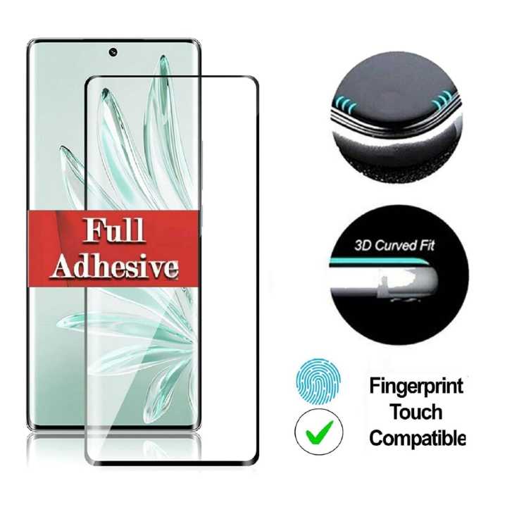 Full Glass for Honor 70 - Full Glue Cover Curved Screen Protector Tempered Film - 1 pc