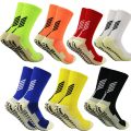 Men's Anti-Slip Sports Running Grip Football Futsal Game Socks. 