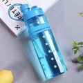 700ml BPA-Free Sport Water Bottle With Leakproof Straw And Two-Way Drinking Design. 