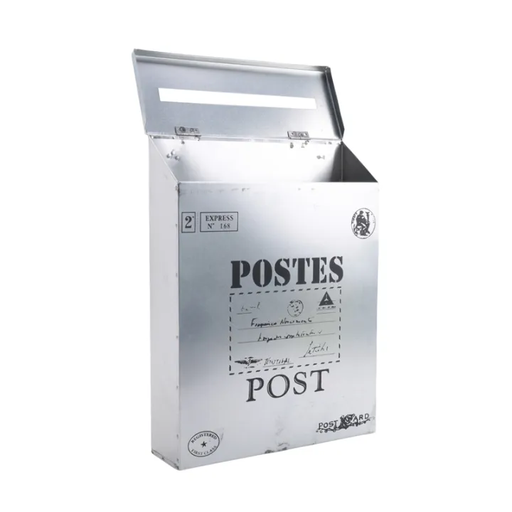 Mailbox%20Vintage%20Wall%20Mount%20Mailbox%20Post%20Letter%20Box%20Antique%20Metal%20Mailbox%20Rust%20Resistant%20Mail%20Holder%20for%20Outside%20Silver%20-%20Image%207