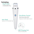 Sutuiying Portable Waterproof Facial Cleansing Spin Roller Sonic Massager Luxury Cleaner Brush Silicone Electric Face Brush with 4 Brush Heads. 