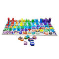 6-in-1 Educational Wooden Puzzle Sorting & Stacking Toys for Toddlers – ABC, Numbers, Shapes, Abacus, Animals & Fish Activity – Montessori Learning Toy for Baby. 