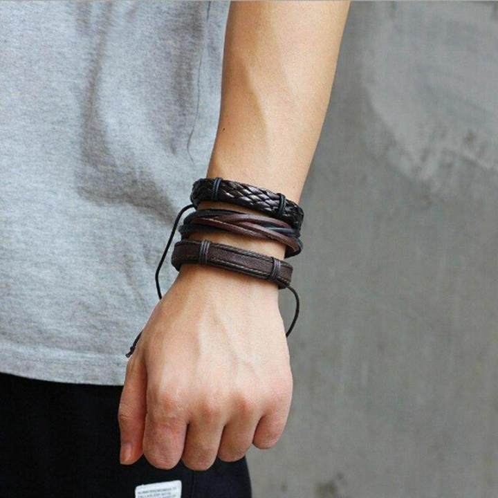 MeiYang%206Pcs/Set%20Black%20Leather%20Bracelet%20Women%20Multilayer%20Braid%20Bracelets%20&%20Bangles%20Punk%20Wrap%20Bracelets%20for%20WoWomen%20Punk%20Casual%20Women%20Jewelry%20-%20Image%209