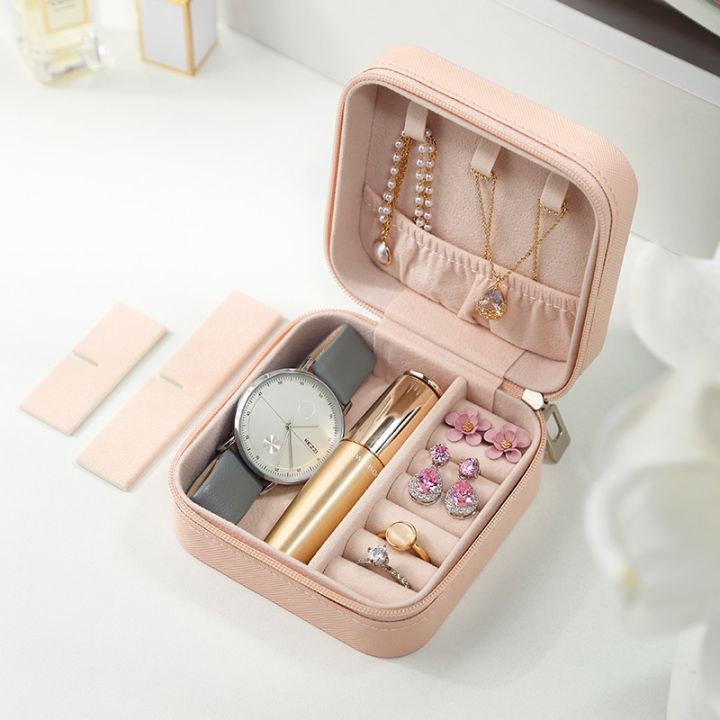 Jewelry Box Organizer Small Earrings Ring Necklace Casket For Jewelry
