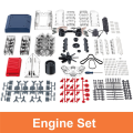 DIY V8 Engine Model Assembly Kit Eight Cylinder Engine Model Building High-Tech Educational Experiment Toy Gift. 