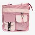 Pink Shopping Bag Eco-Friendly Cotton Tote Bag Women's Fashion Handbag Pink Color. 