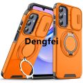 NEW Dengfei 【2025 Version】 Design Case for Samsung A13 A14 A15 A23 A25 A54 5G 360 Full Body Rugged Protective Slide Camera Stand Protection Ring Cover. 