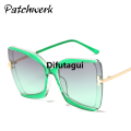 Difutagui High Quality [ New ] Butterfly Shape T Word Sunglasses Large Bargain price Frame Sun-Proof Sunglasses Female Street Shot Glasses. 