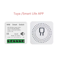 Mini 16A Smart Wireless WIFI Switch 2.4GHz, 16A, AC100-240V, Remote Control Module (Compatible with Alexa, Google home and Tuya, Smart life app, White,) retrofit smart switch.. 