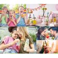 FORIDE 500Pcs 10.3 Inches Bulk Disposable Drinking Straws, for Birthday Wedding Decorative Event Drinking Straws. 