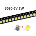 50Pcs TCL LED Backlight High Power 2W 3030 6V Current 200-250MA Color Temperature 15000-20000kl White TV Application. 