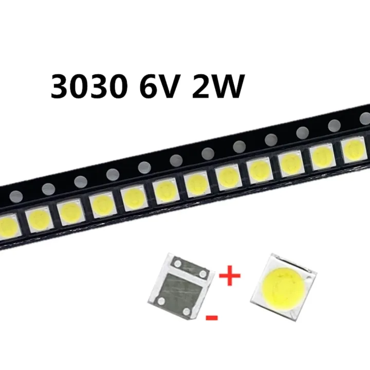 50Pcs%20TCL%20LED%20Backlight%20High%20Power%202W%203030%206V%20Current%20200-250MA%20Color%20Temperature%2015000-20000kl%20White%20TV%20Application%20-%20Image%203