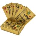 24K Golden Playing Cards Waterproof Cards Golden Playing Card Set. 