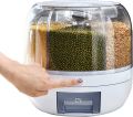 Grain Dispenser Rotating, Dry Food Dispenser with Six Grids Small size. 