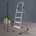 4 Step A Type Foldable Ladder with Metal Top. 