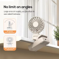 Portable Mini Clip Fan Rechargeable Cooling Fan Air Cooler with Adjustable Speeds A. 