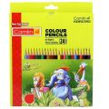 Camlin Colour Pencils -24 Shades -Pack of 1. 
