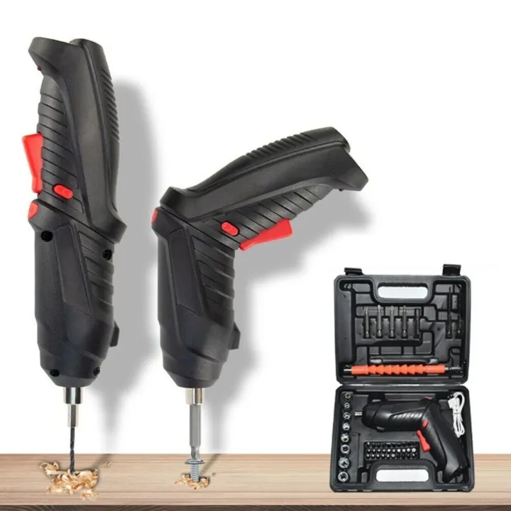 47 In 1 Cordless Screwdriver Set With Reversing Switch And Handle Lock ...
