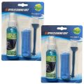 NIGSUR 2-Pack 3 in 1 Screen Cleaning Kit with Brush and Micro Fiber Cloth for PC Laptops LCD LED Mobiles & TV. 
