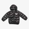 Black Winter Down Jacket For Baby. 