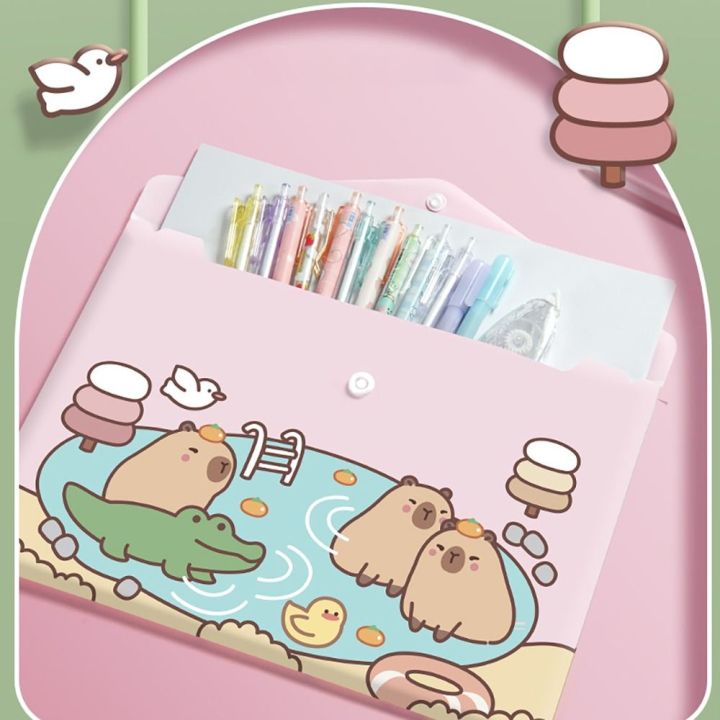 5PCS/Set%20Cartoon%20Snap-fastener%20A4%20File%20Folder%20Waterproof%20Large%20Capacity%20File%20Organizer%20Test%20Paper%20Storage%20PP%20Document%20Bag%20Gift%20-%20Image%207
