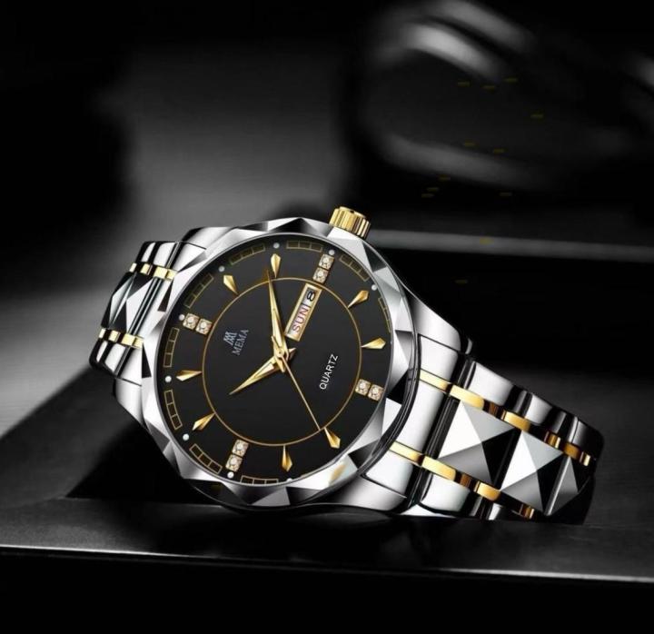 Fudihaa%20%20(MEMA)%20Watches%20for%20Men%20Quartz%20Stainless%20Steel%20Silver%20Wrist%20Watch%20Luxury%20Dress%20Waterproof%20Date%20Men's%20Watches%20-%20Image%202