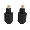 Kqueebee 1x 2.5mm to 3.5mm Stereo Audio Jack Adapter & 2x Optical 3.5mm Female Mini Jack Plug to Digital Toslink Adapter. 