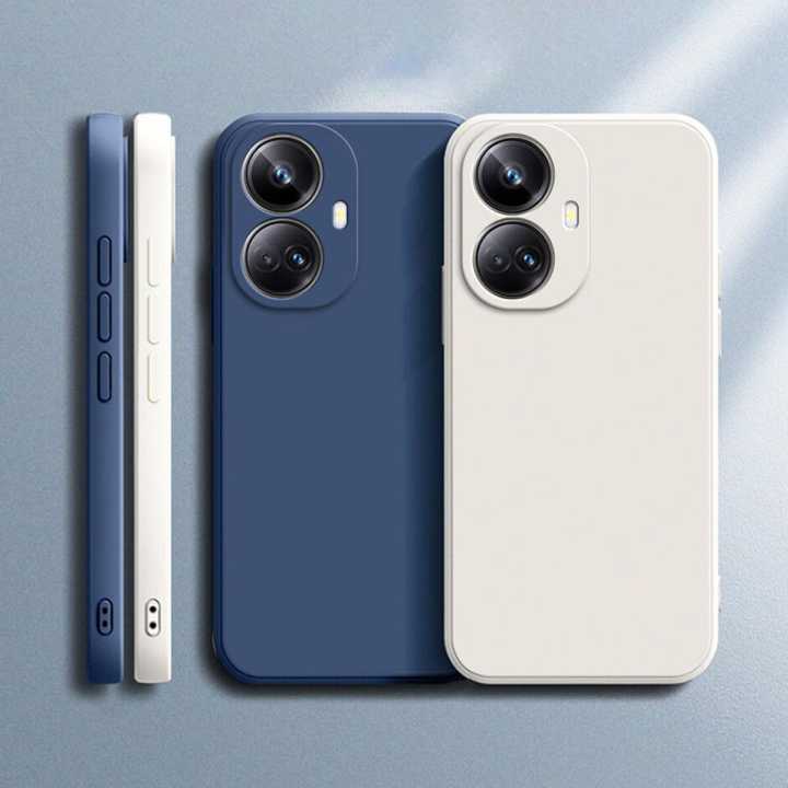 Lenuo For Realme 10 Pro Plus Back Cover Phone Case Thin Soft Luxury Square Liquid Silicone