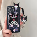 Kuromi Case OPPO CPH2069 CPH2071 CPH2073 CPH2077 CPH2081 CPH2083 CPH2095 CPH2099 CPH2109 Phone Case Fashion Cartoon Cute Kuromi with Lanyard Stand Holder Soft Silicone Rubber Shock-proof Back Cover. 