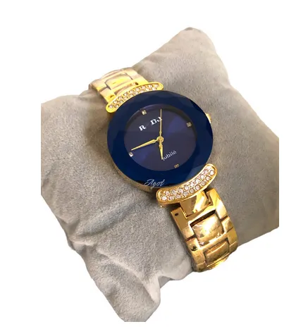 Simple%20Elegant%20Women%20Crystal%20Dial%20Quartz%20Movement%20Stainless%20Steel%20Wrist%20Watch%20-%20Blue/Golden%20-%20Image%202