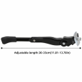 Durable Easy Installation Bike Kickstand Black With Non Slip Foot Bike Kickstand Sidestay Adjustable Sturdy Bicycle Side Support for Mountain and Road Bikes Parking. 