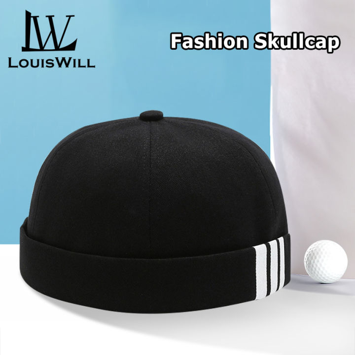 LouisWill%20Cap%20For%20Men%20Dome%20Melon%20Beanie%20Hats%20Adjustable%20Docker%20Cap%20Fashion%20Men's%20Landlord%20Hat%20Hip%20Hop%20Brimless%20Hat%20Spring%20And%20Summer%20Street%20Trend%20Melon%20Hat%20Embroidery%20Retro%20Cap%20-%20Image%204