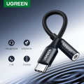 UGREEN type-c to 3.5mm jack earphone cable 3.5mm AUX USB C audio adapter for For Xiaomi Mi 11T/10/10 Pro/Mi 9 Pro/ 8/8SE/8 lite,,Huawei Nova 6/Mate 30 Pro/ Mate 20 Pro/Mate 10 Pro/P30 Pro/Honor 20S/V30, OnePlus 8/8Pro/8T,7/7 Pro/7T. 