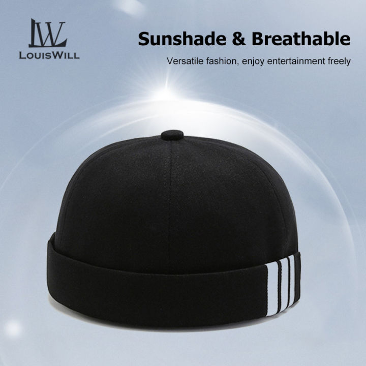 LouisWill%20Cap%20For%20Men%20Dome%20Melon%20Beanie%20Hats%20Adjustable%20Docker%20Cap%20Fashion%20Men's%20Landlord%20Hat%20Hip%20Hop%20Brimless%20Hat%20Spring%20And%20Summer%20Street%20Trend%20Melon%20Hat%20Embroidery%20Retro%20Cap%20-%20Image%205