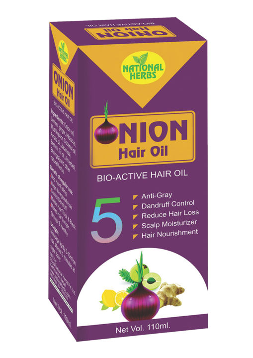 National Herbs Onion Hair Oil 110ml Natural Hair Care Product