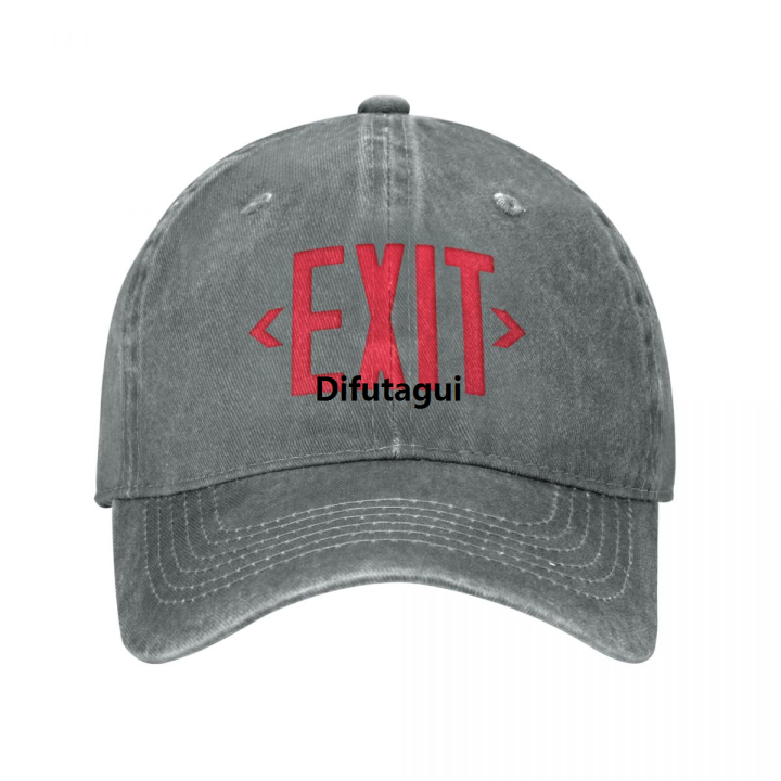 Difutagui%20Exit%20Sign%20Baseball%20Cap%20Hat%20Baseball%20Cap%20Affordable%20New%20In%20The%20Hat%20Anime%20Hat%20Mens%20Women's%20-%20Image%202