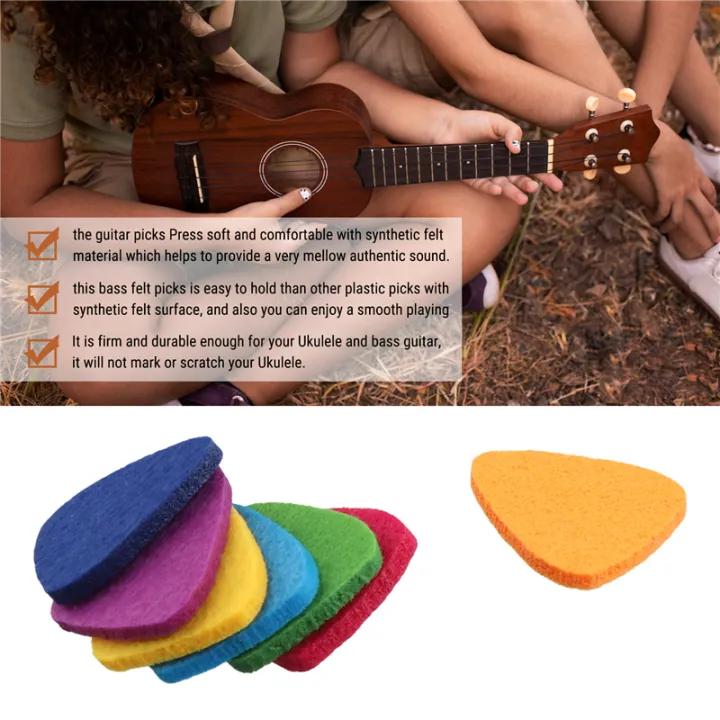 Ukulele%20Picks%20Felt%20Picks/Plectrums%20For%20Ukulele%20And%20Guitar,8%20Pieces%20-%20Image%202