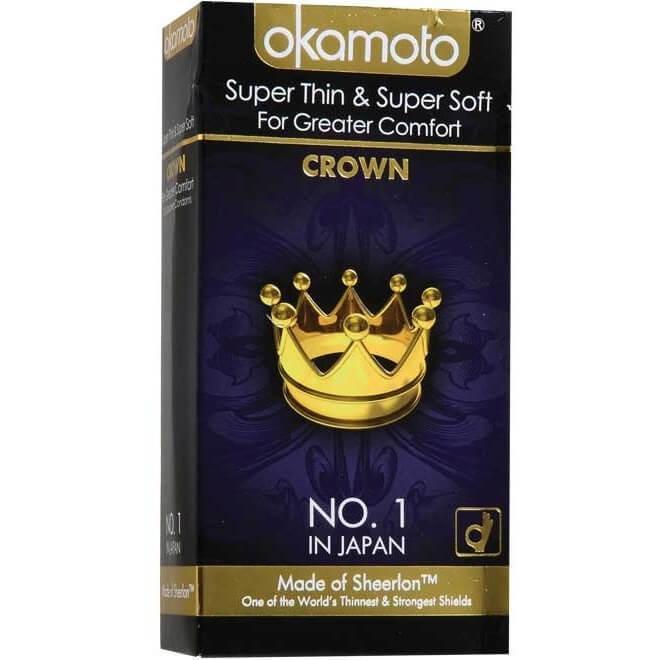 Okomoto Crown Condom, 12 Condoms, Japanese no. 1 condom