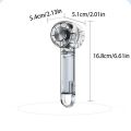 Silent Charging Cooling Fan with Hook Transparent Mini Fan Refrigerable Portable Turbo Handheld Fan Outdoor. 