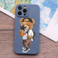 Funny Trendy Girl sports bear Phone Case For iPhone 15 PRO Max 13 12 Pro 11 Pro XR XS MAX X 6s 7 SE Case for iphonne 14 pro max. 
