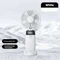 Portable Mini 5 Gears Wind Speed Rechargeable 90° Fold Cooling Handheld Electric Fan Student Dormitory Outdoor Small Fans. 