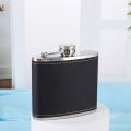 Portable Stainless Steel Hip Flask PU Leather Wrapped 9oz Whisky Flagon Leakproof Liquor Flask Wedding Party. 