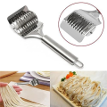 High Grade Stainless Steel Noodle Lattice Roller Dough Cutter for Kitchen Cooking Tools. 