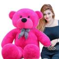 Hot Pink Teddy Bear Stuffed Toy - Large 3ft. 