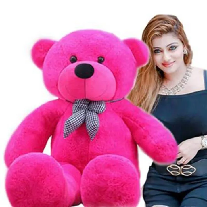 Hot%20Pink%20Teddy%20Bear%20Stuffed%20Toy%20-%20Large%203ft%20-%20Image%203