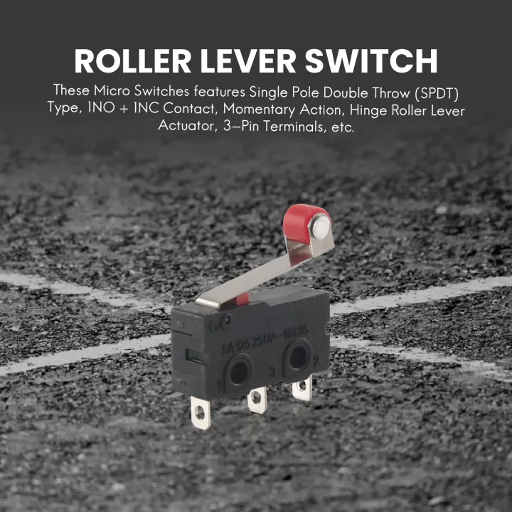 10%20Pcs%20Mini%20Micro%20Limit%20Switch%20Roller%20Lever%20Arm%20SPDT%20Snap%20Action%20LOT%20-%20Image%203